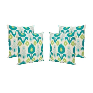 Diego Outdoor 18" Water Resistant Square Pillows (Set of 4)