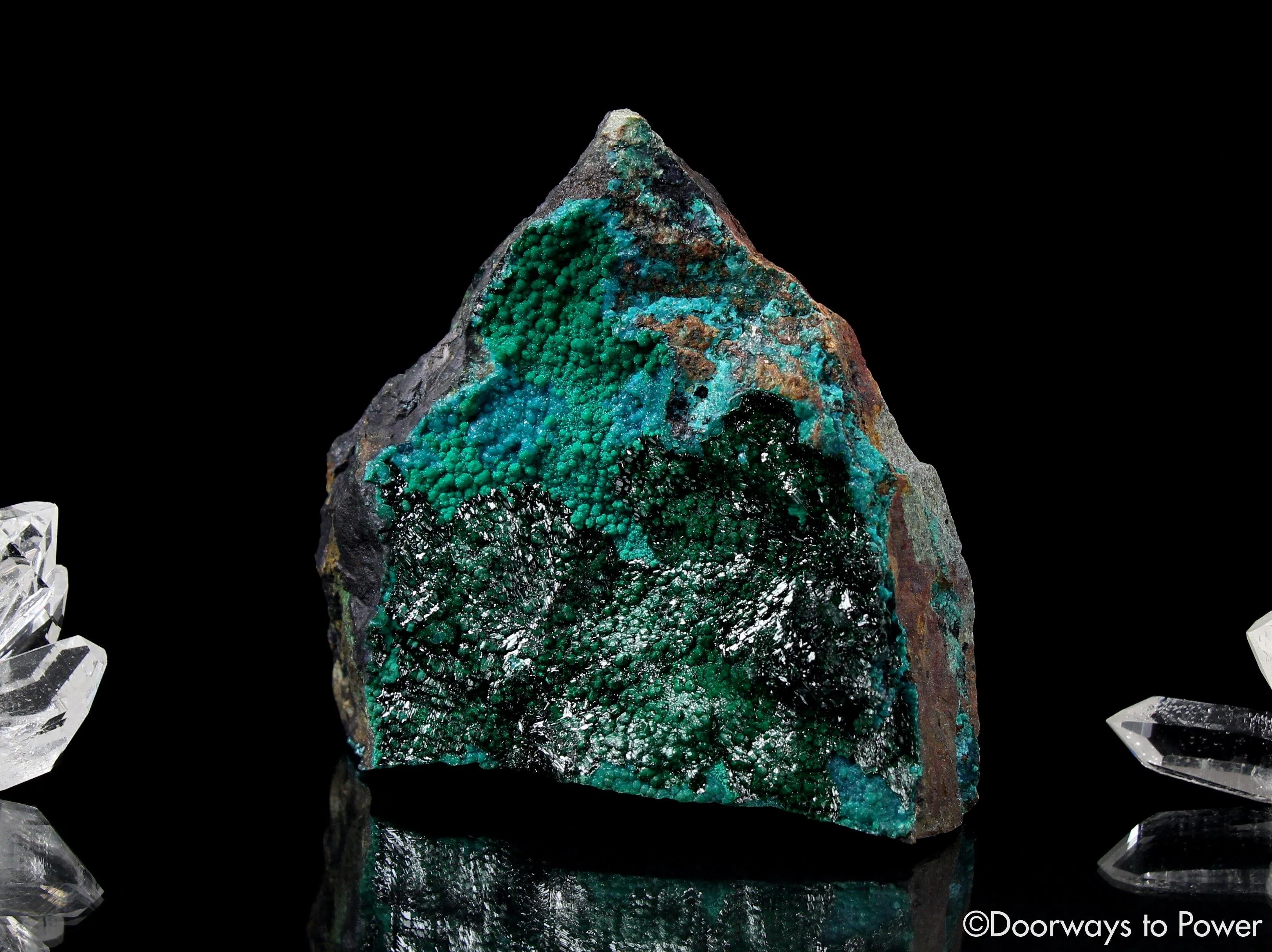Dioptase Crystal Altar Stone A  