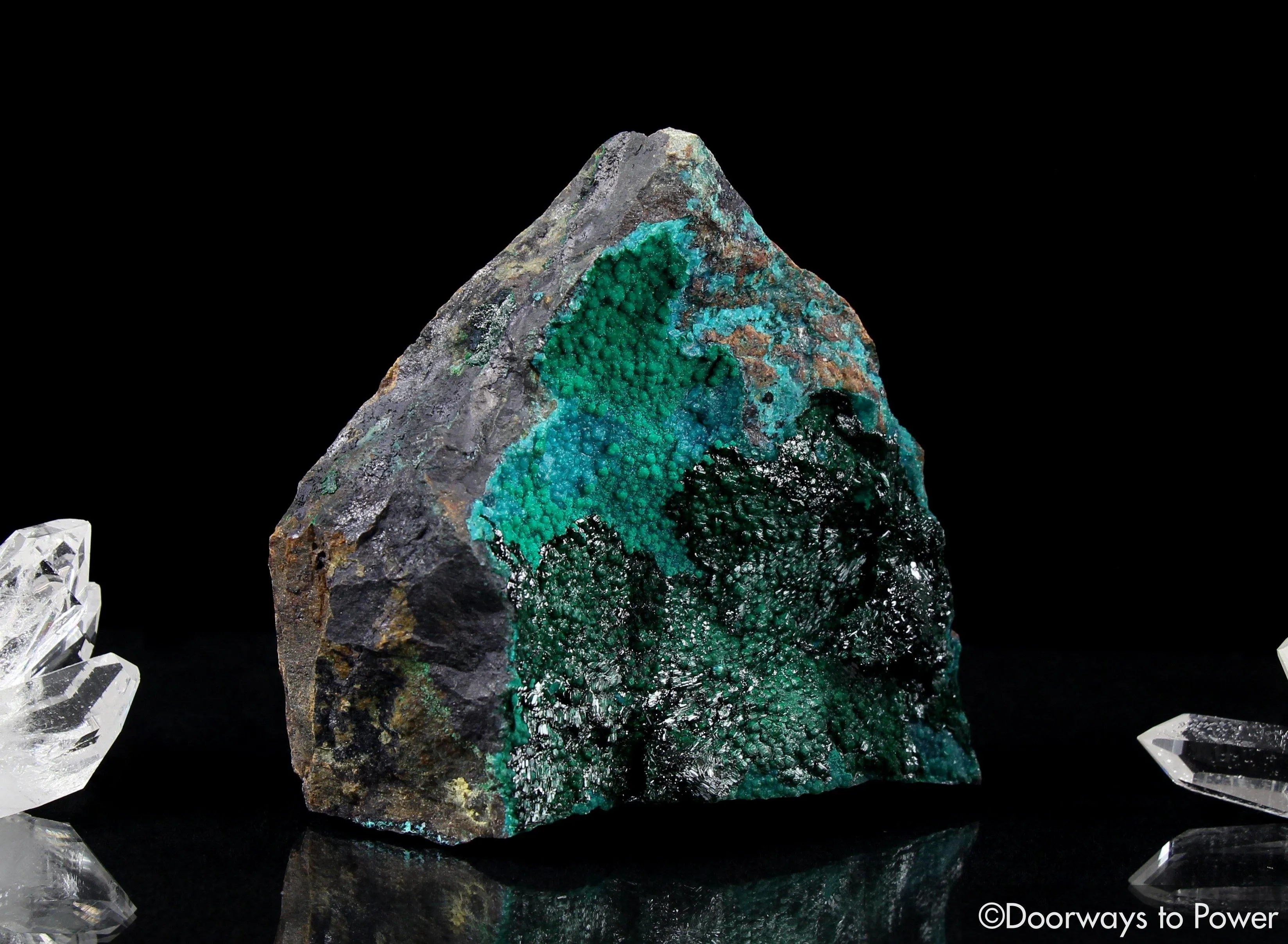 Dioptase Crystal Altar Stone A  