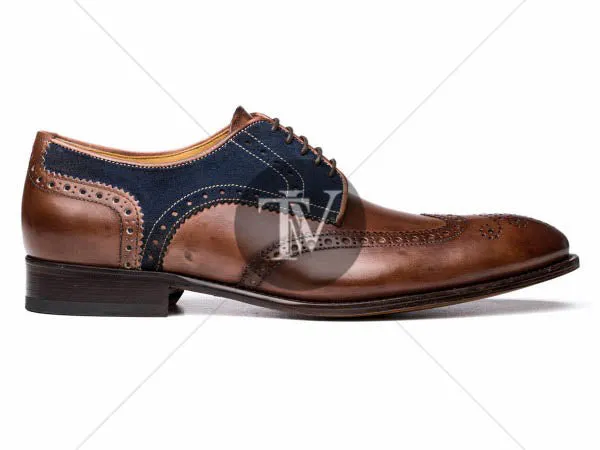 Dual color formal leather shoes 2024