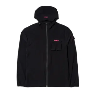 Forty Callan Tech Hooded Pop Black/Pink Overshirt