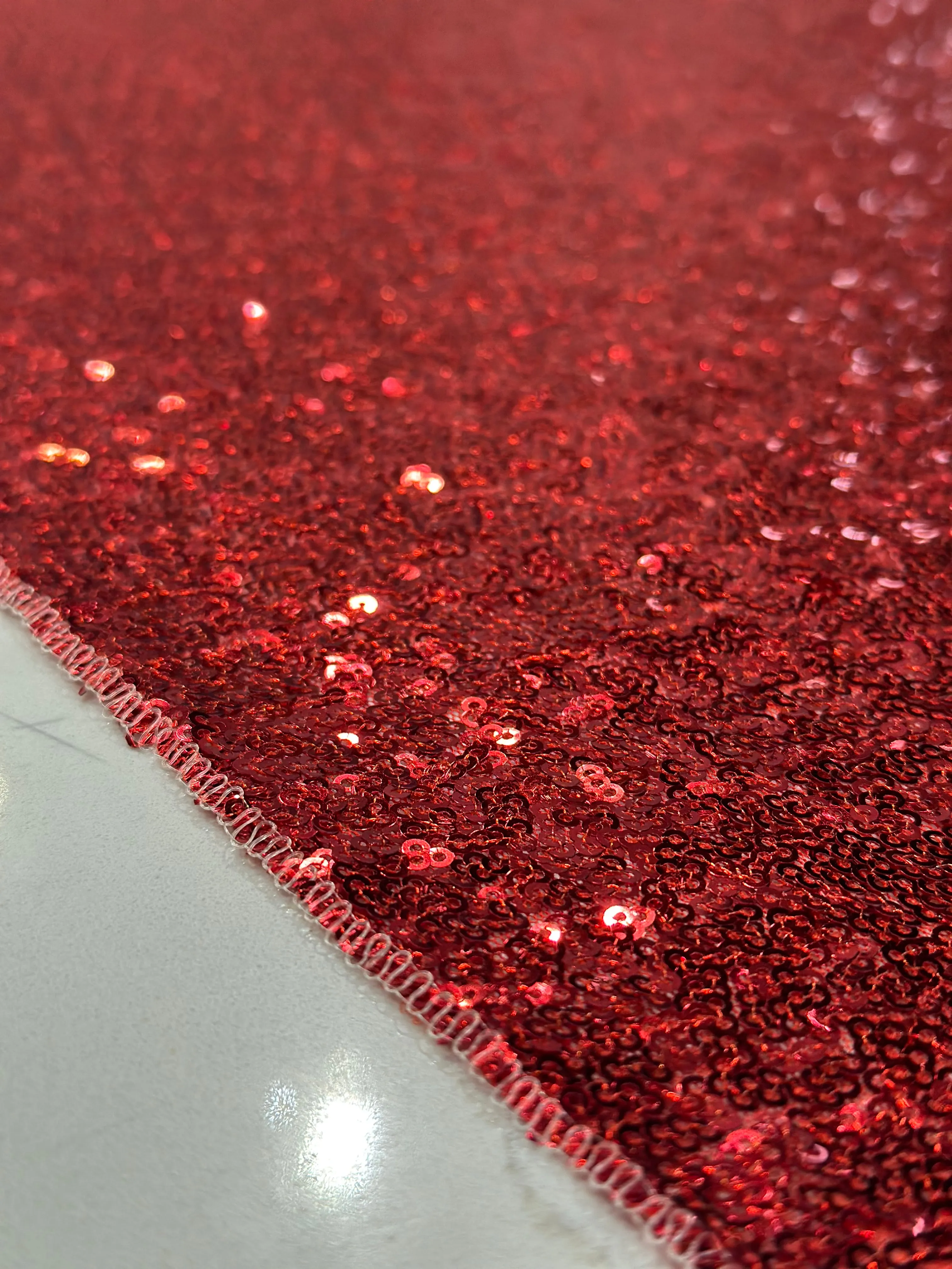 Glitz Sequins Table Linen in Red