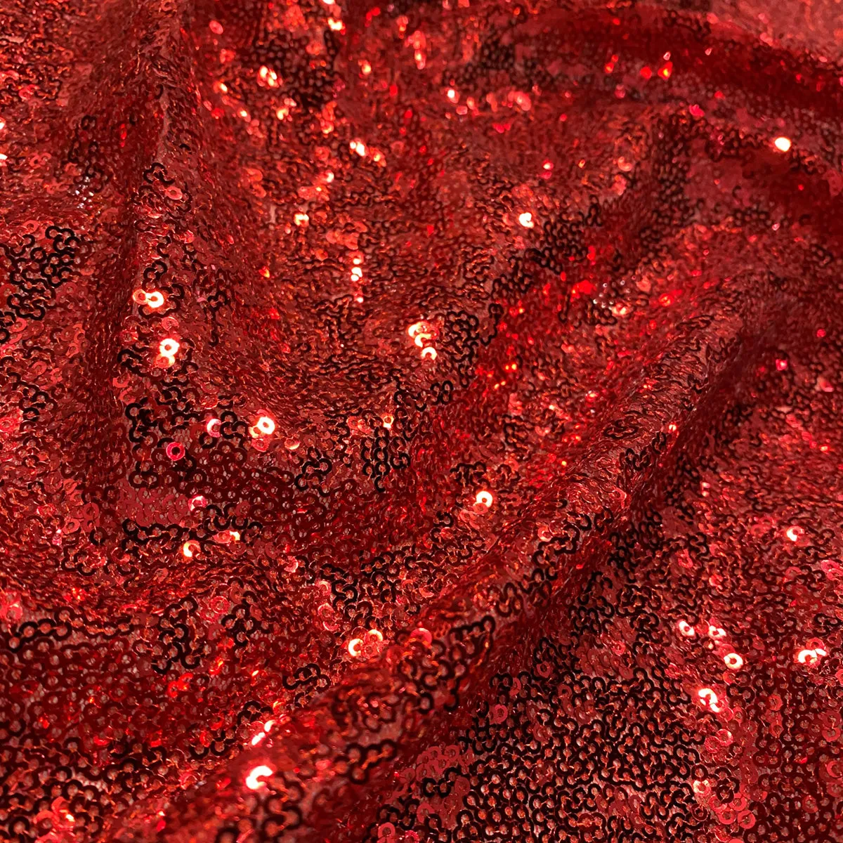 Glitz Sequins Table Linen in Red