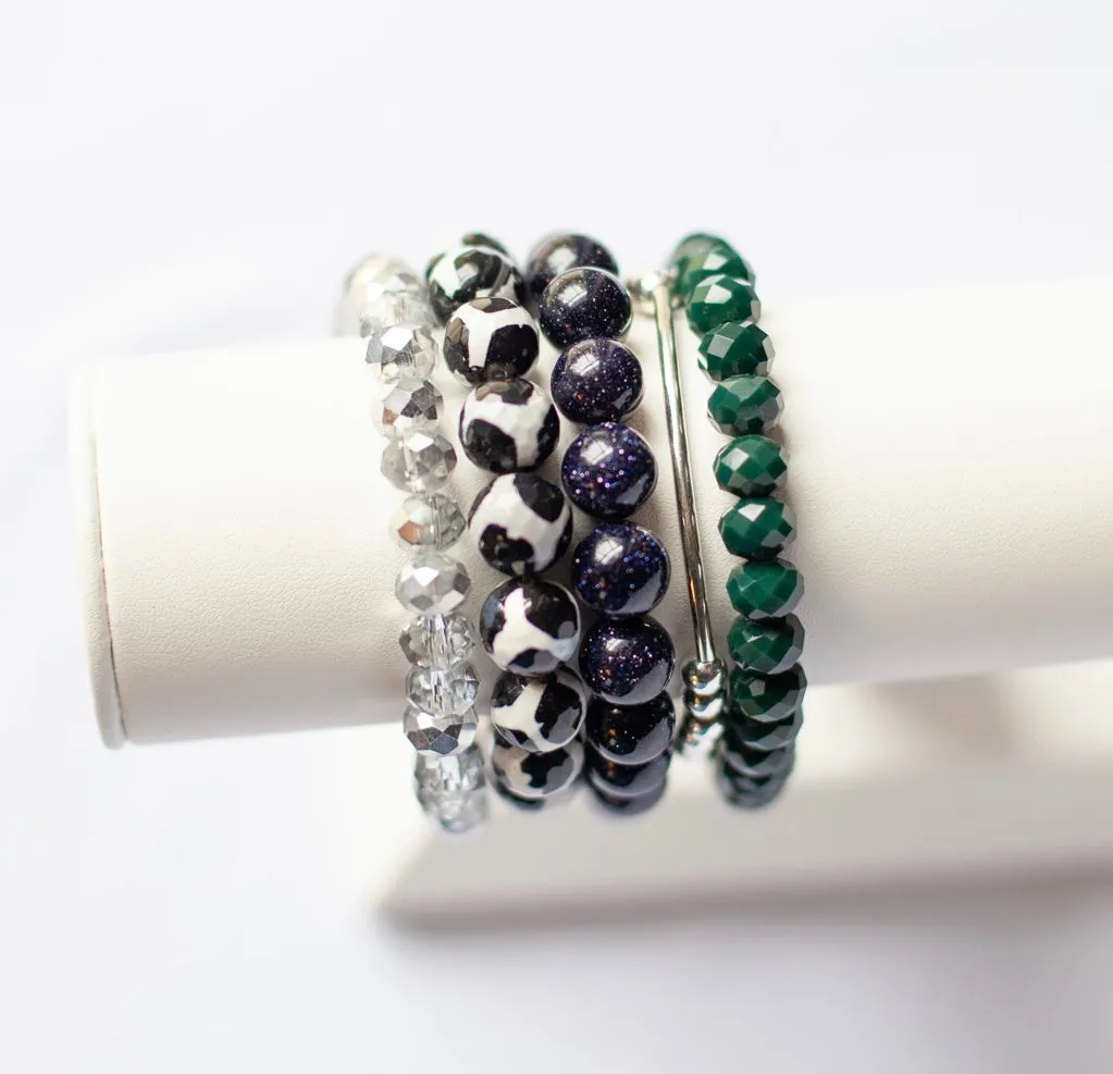 Green Tea Bracelet Stack