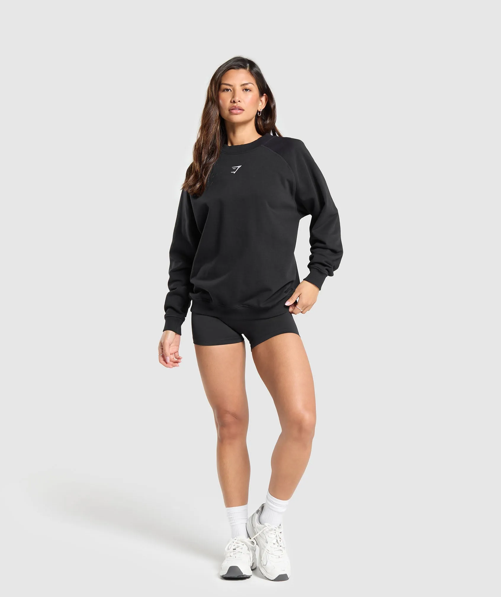 Gymshark Training Oversized Fleece Sweatshirt - Black