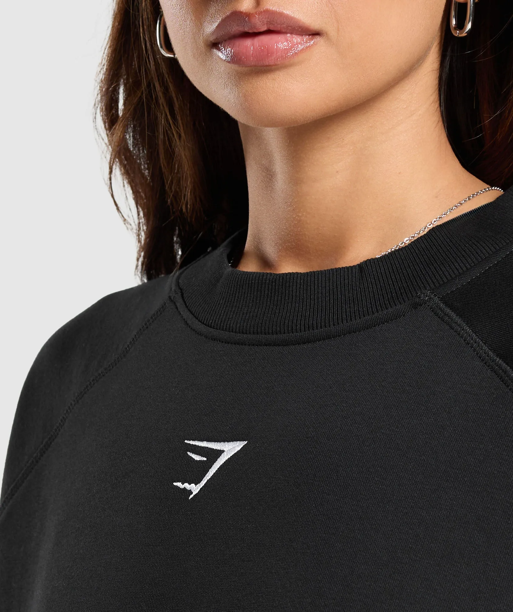 Gymshark Training Oversized Fleece Sweatshirt - Black