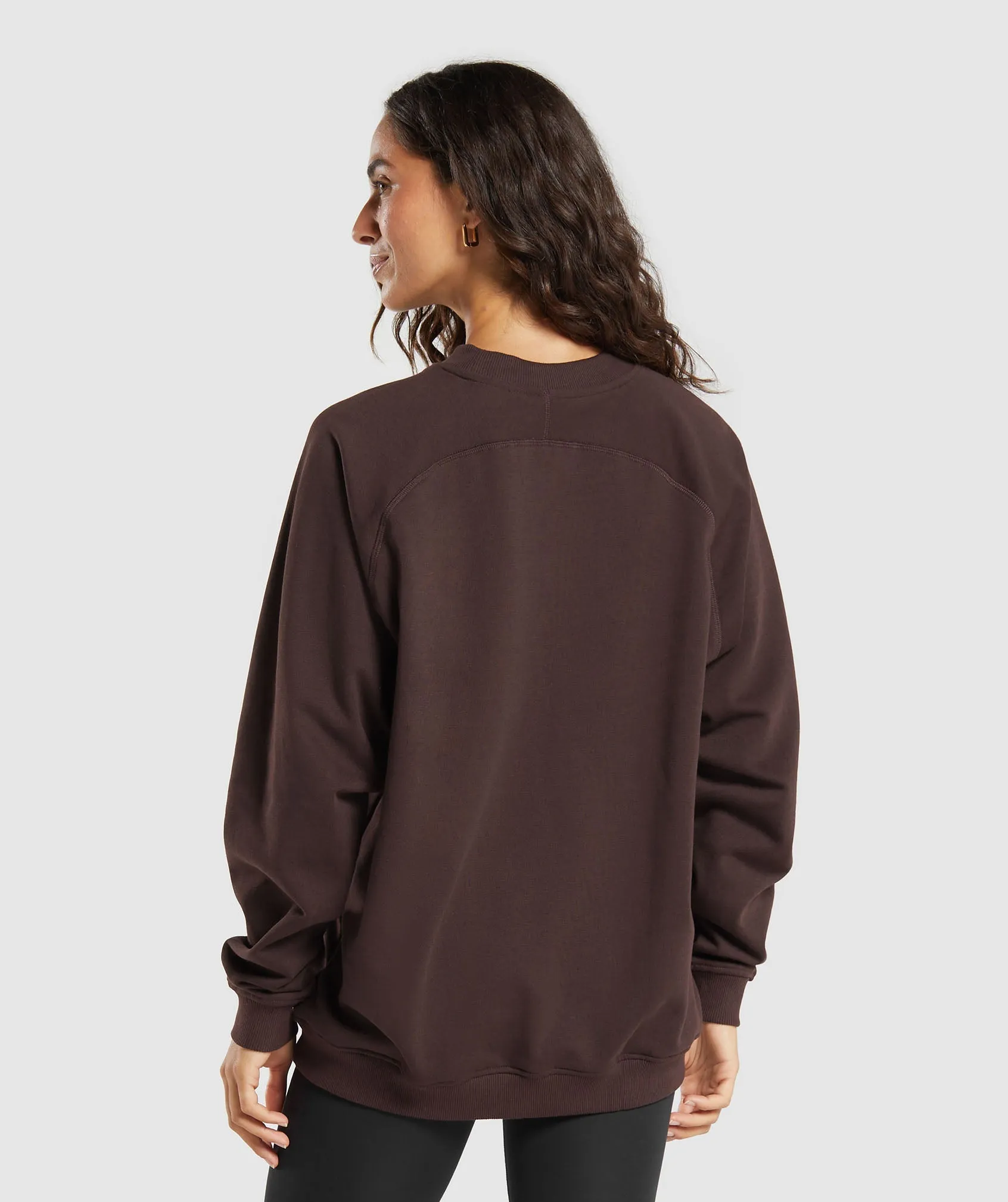 Gymshark Training Oversized Fleece Sweatshirt - Heritage Brown