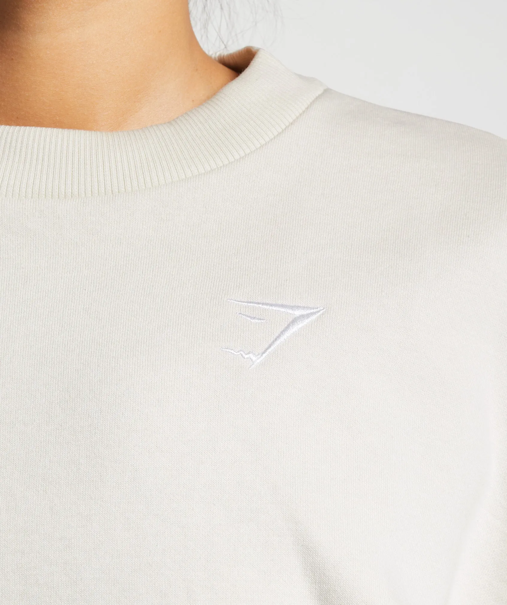 Gymshark Training Oversized Sweatshirt - Vanilla White