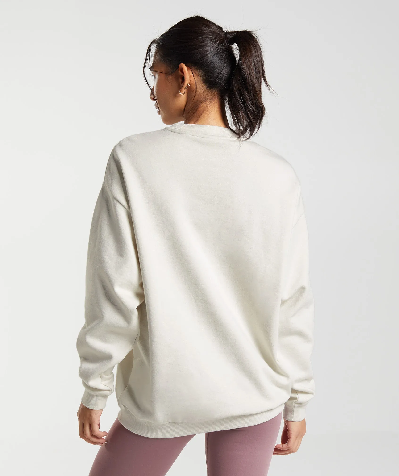 Gymshark Training Oversized Sweatshirt - Vanilla White
