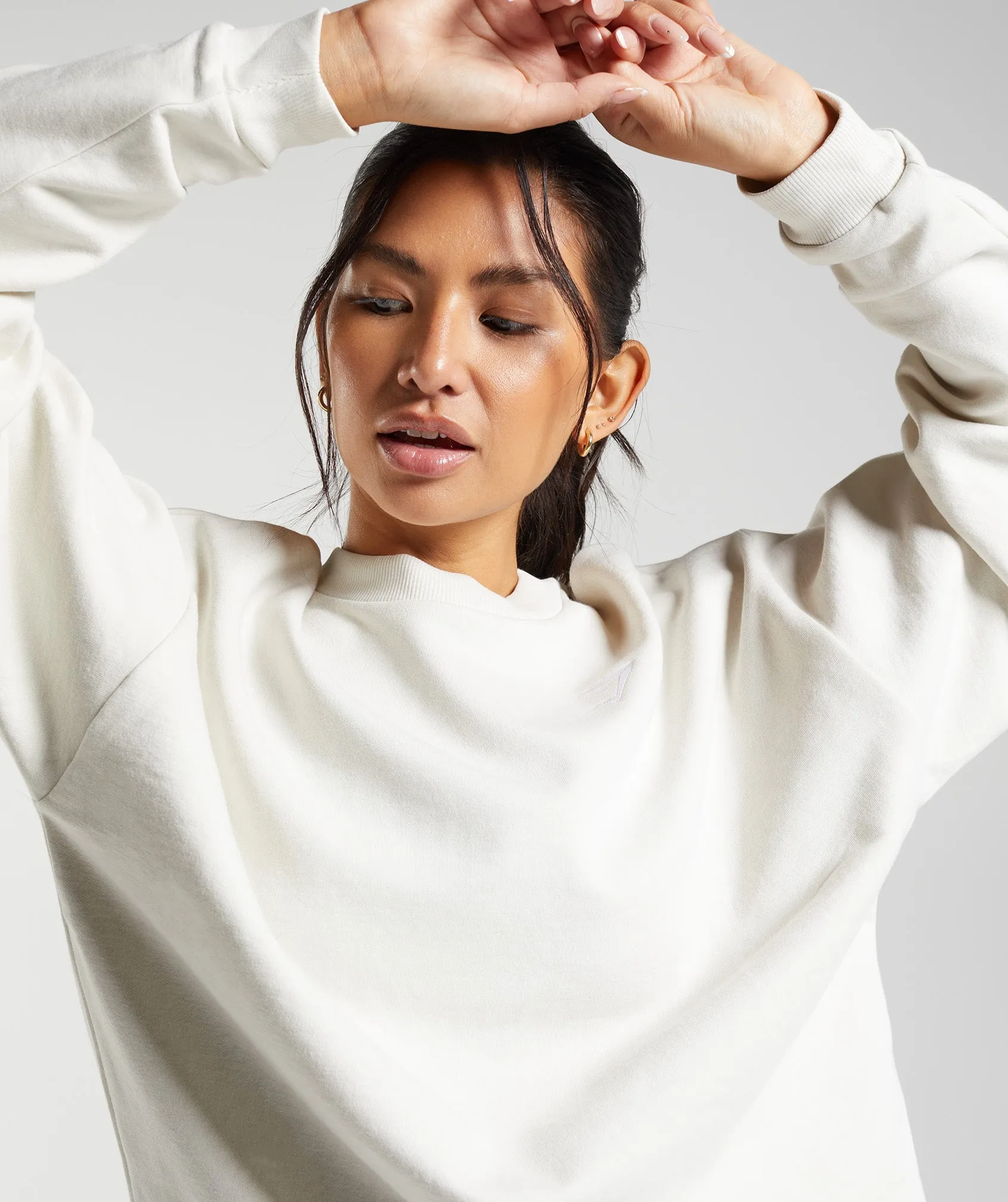 Gymshark Training Oversized Sweatshirt - Vanilla White