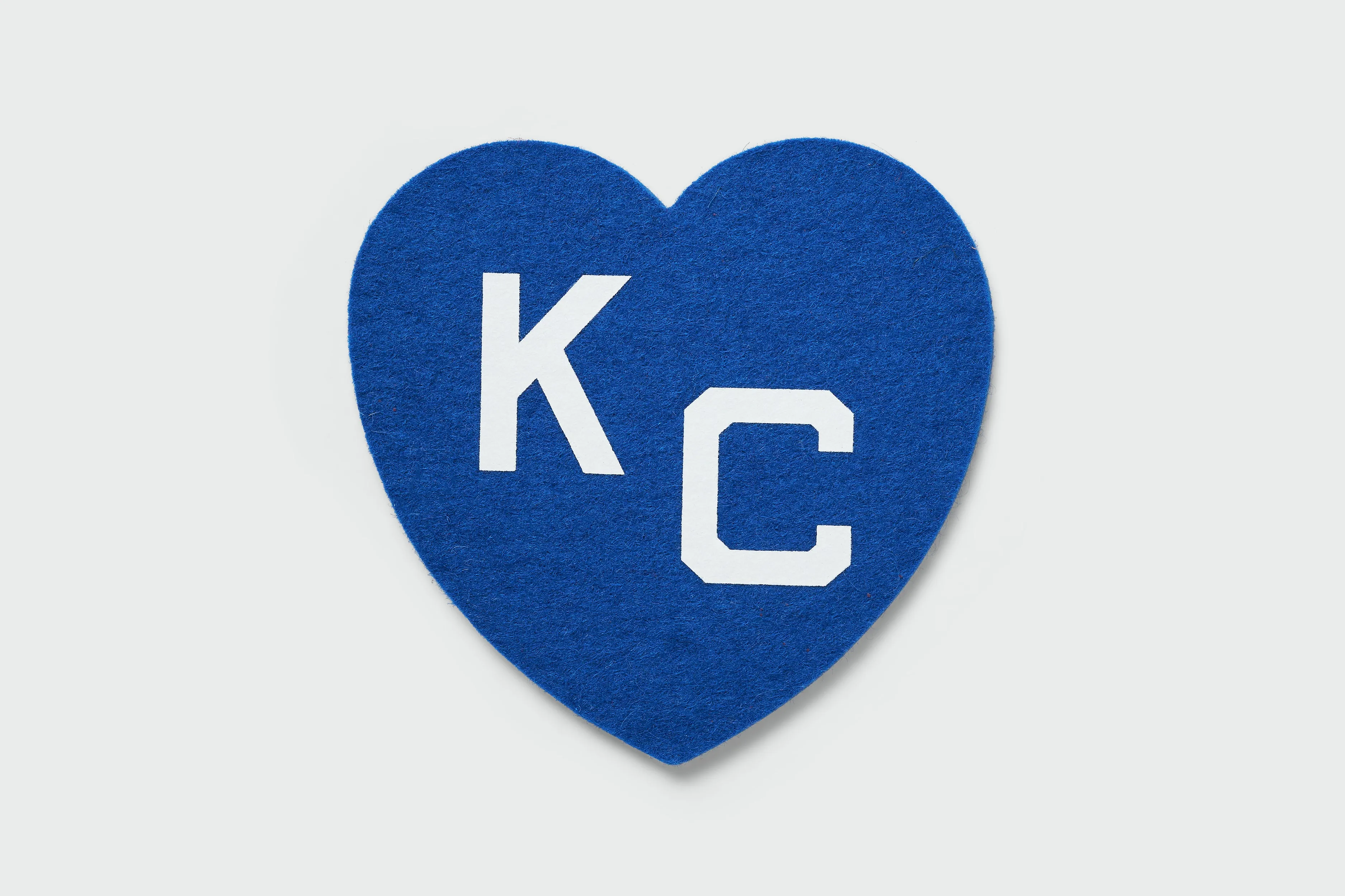 KC Heart Wool Coaster