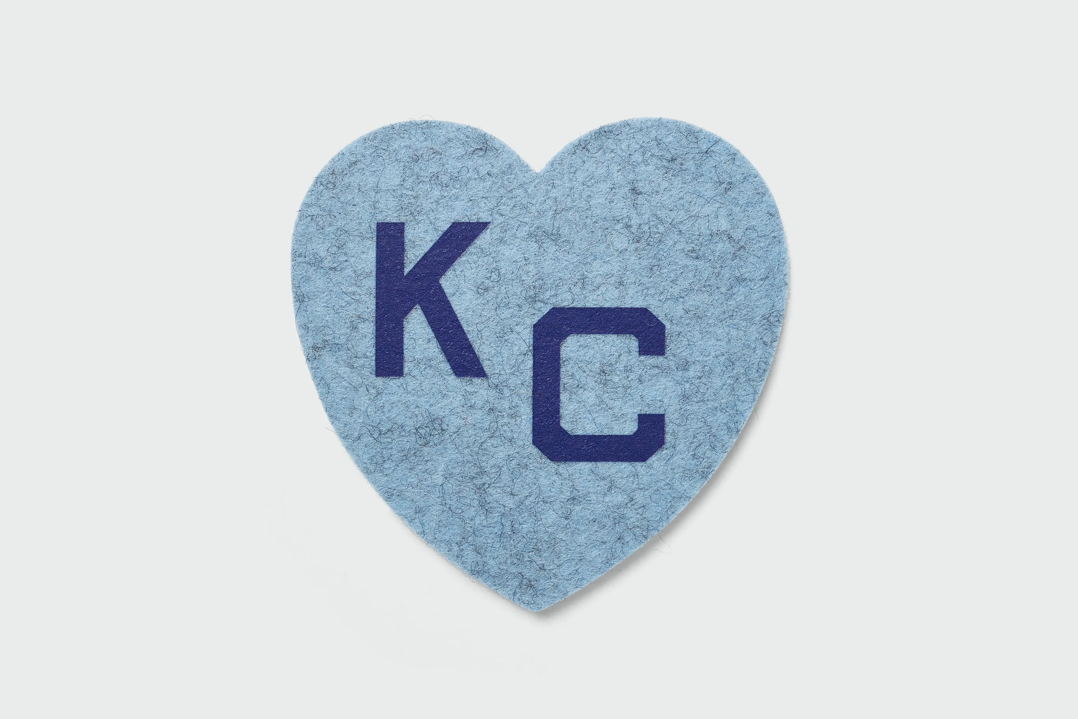 KC Heart Wool Coaster