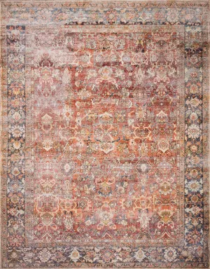 Layla Rug in Spice & Marine