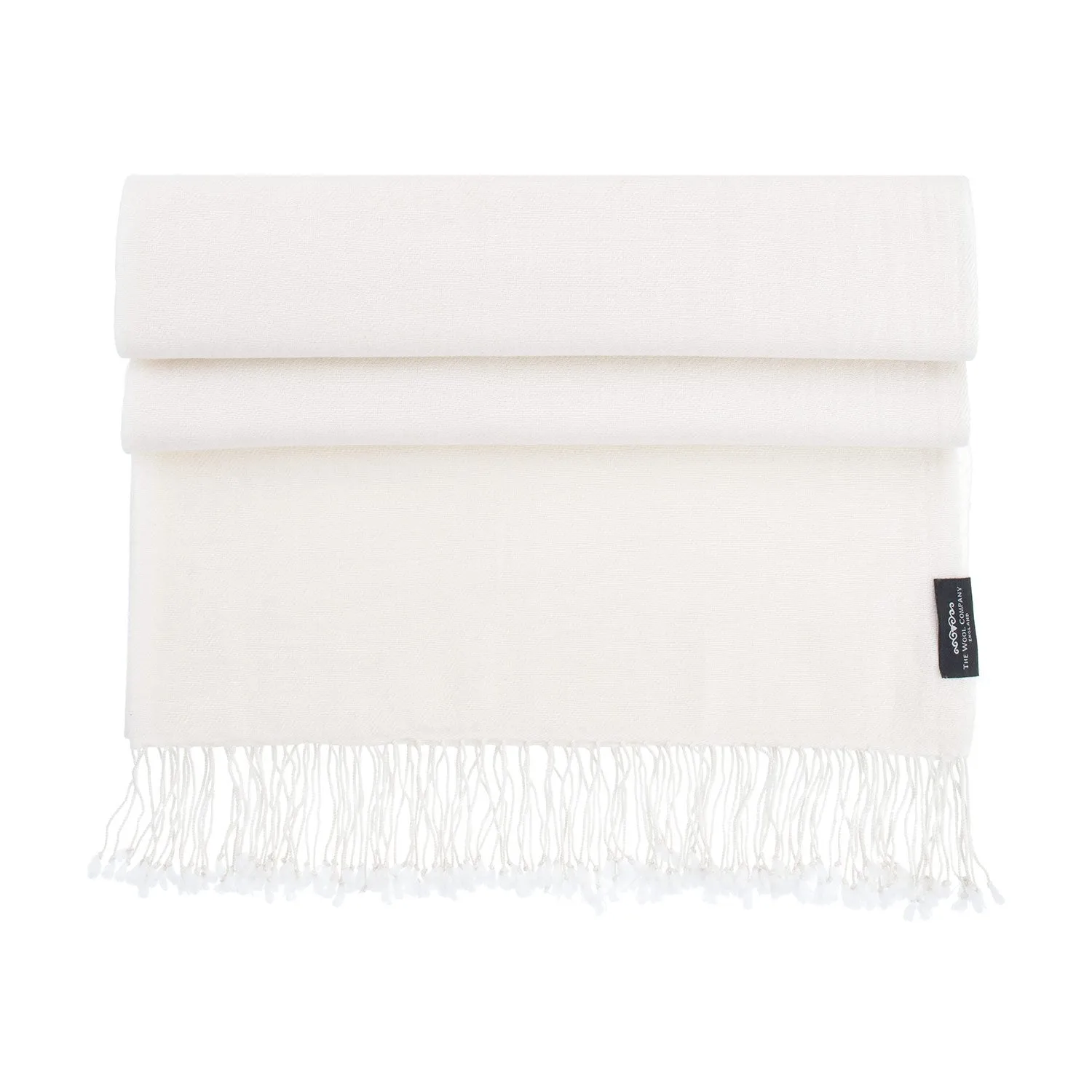 Luxury Pashmina Shawl Off-White