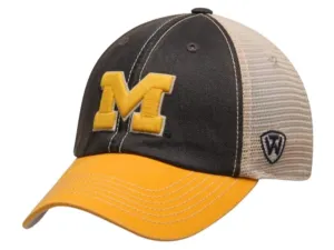 Michigan Wolverines Top of the World Gray Offroad Adjustable Snapback Hat Cap