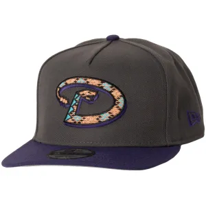 MLB Arizona Diamondbacks New Era 2 Tone Graphite A-Frame 9FIFTY Snapback Hat
