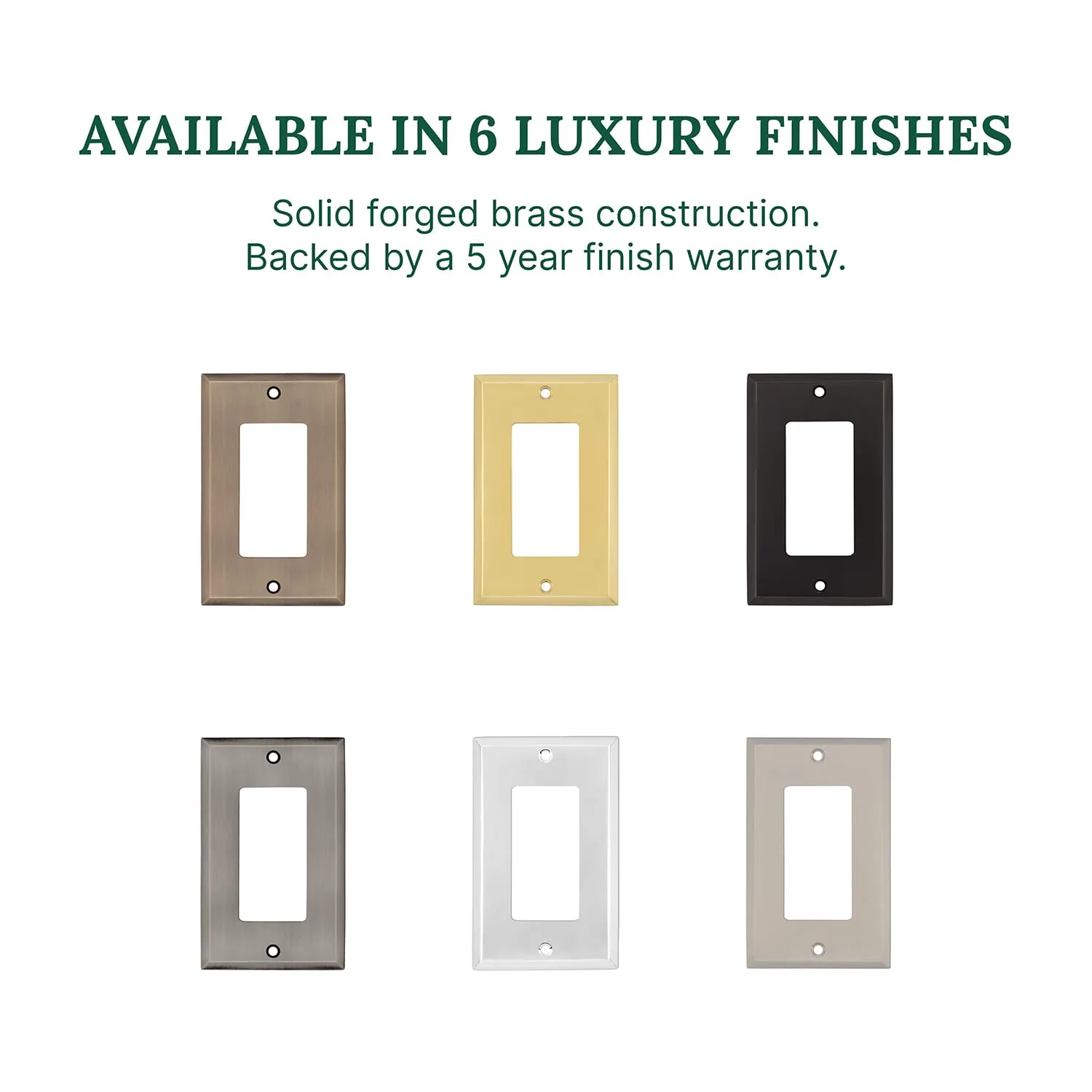 New York Switch Plate with Single Rocker in Satin Nickel
