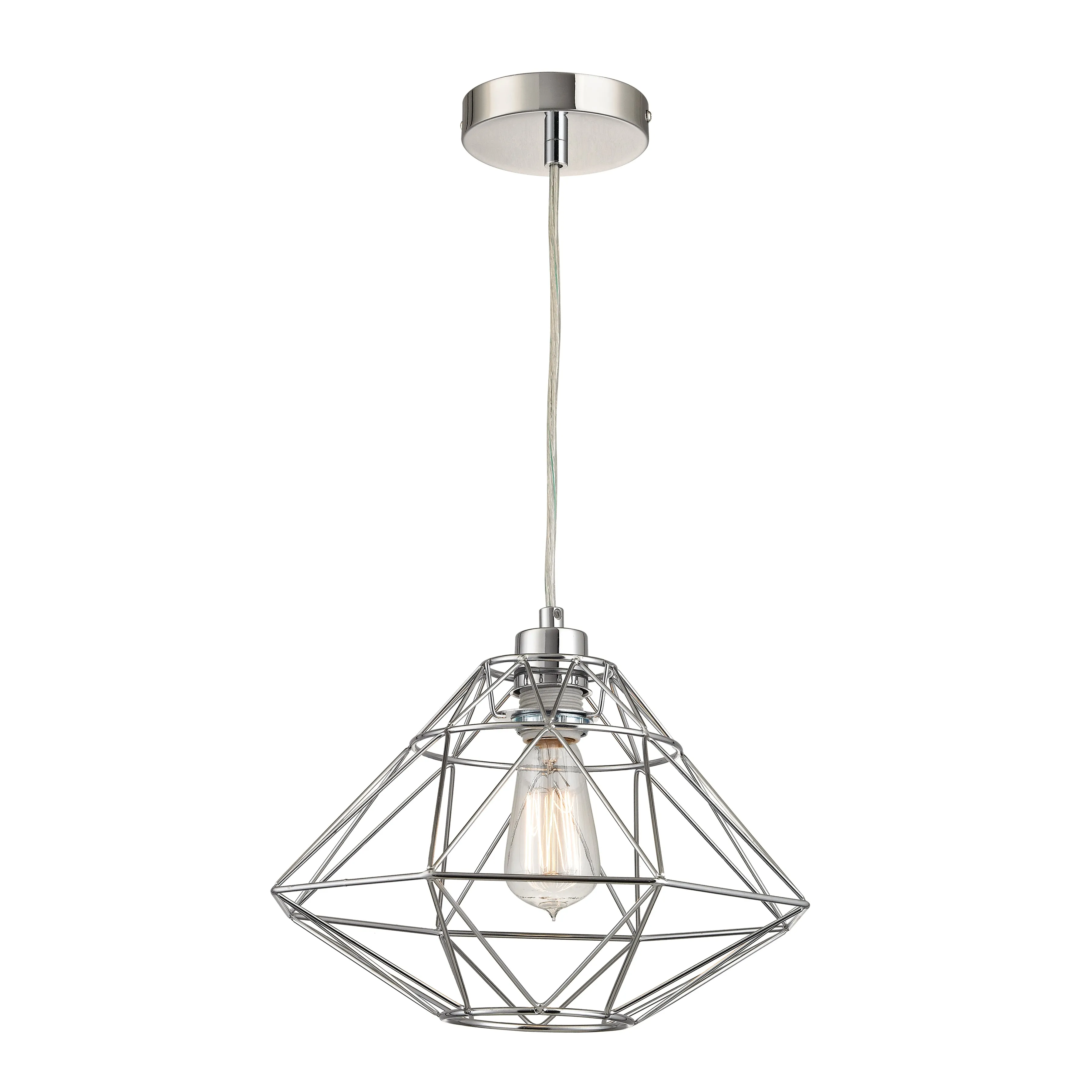 Paradigm 13" 1 Light Pendant in Chrome