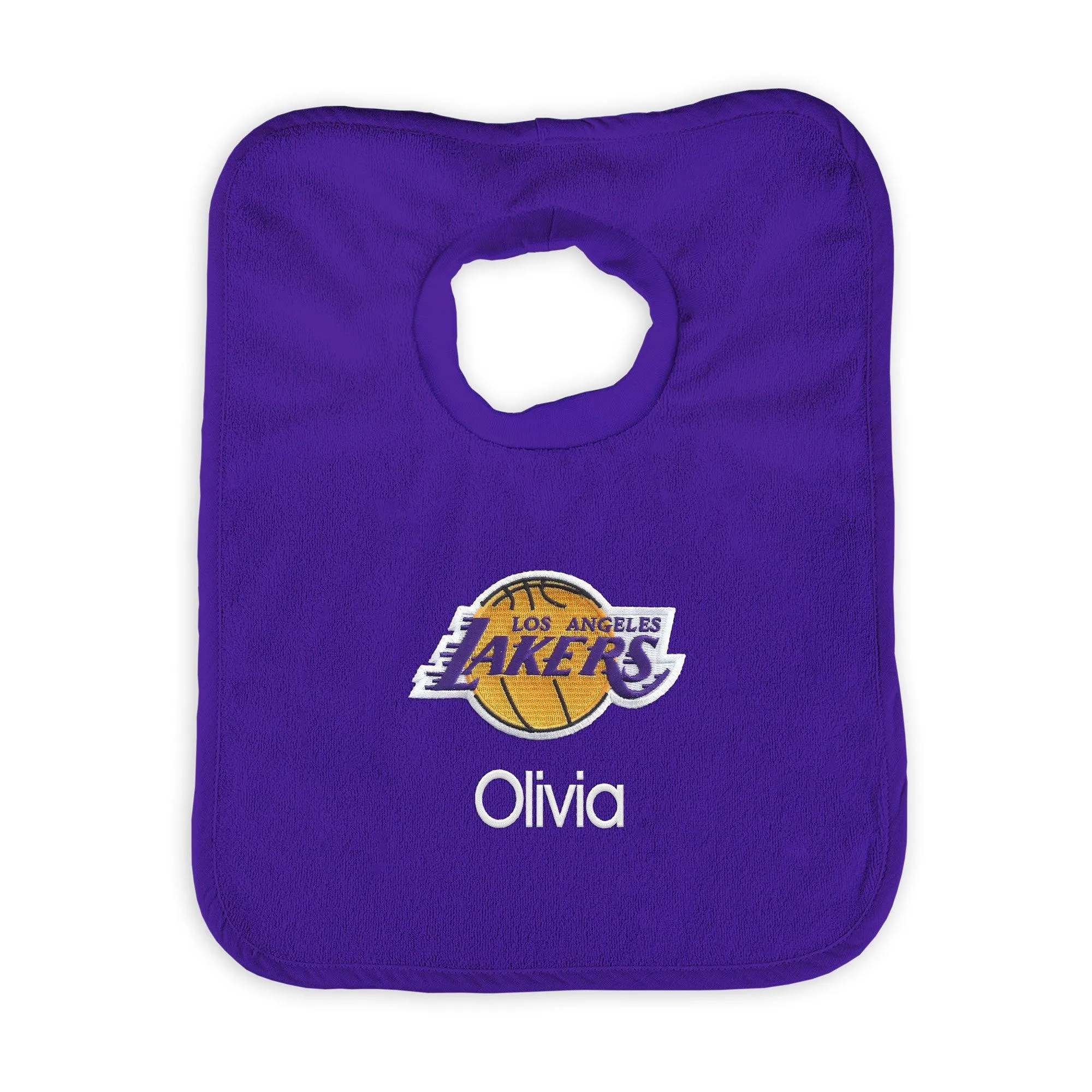 Personalized Los Angeles Lakers Pullover Bib