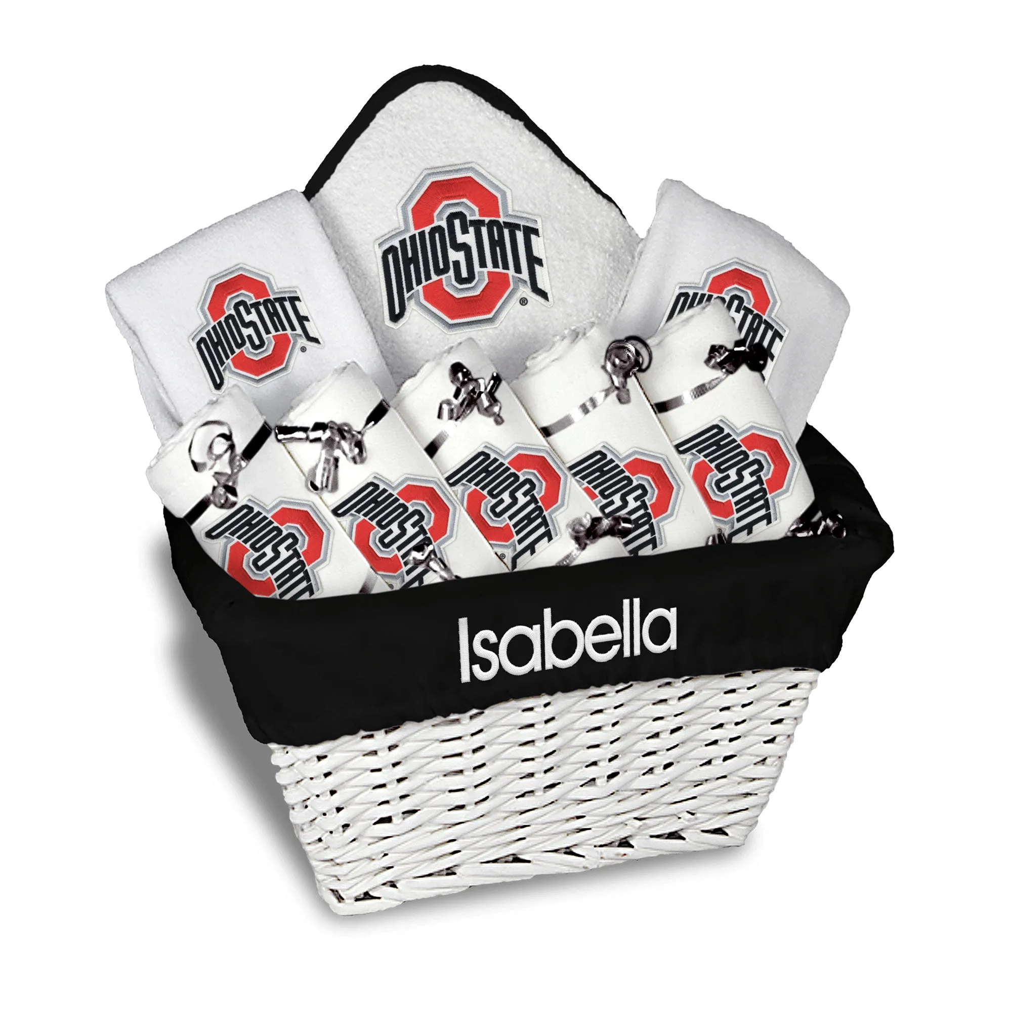 Personalized Ohio State Buckeyes Large Basket - 9 Items
