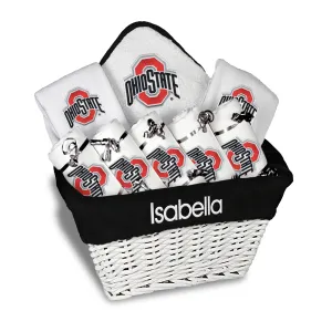 Personalized Ohio State Buckeyes Large Basket - 9 Items