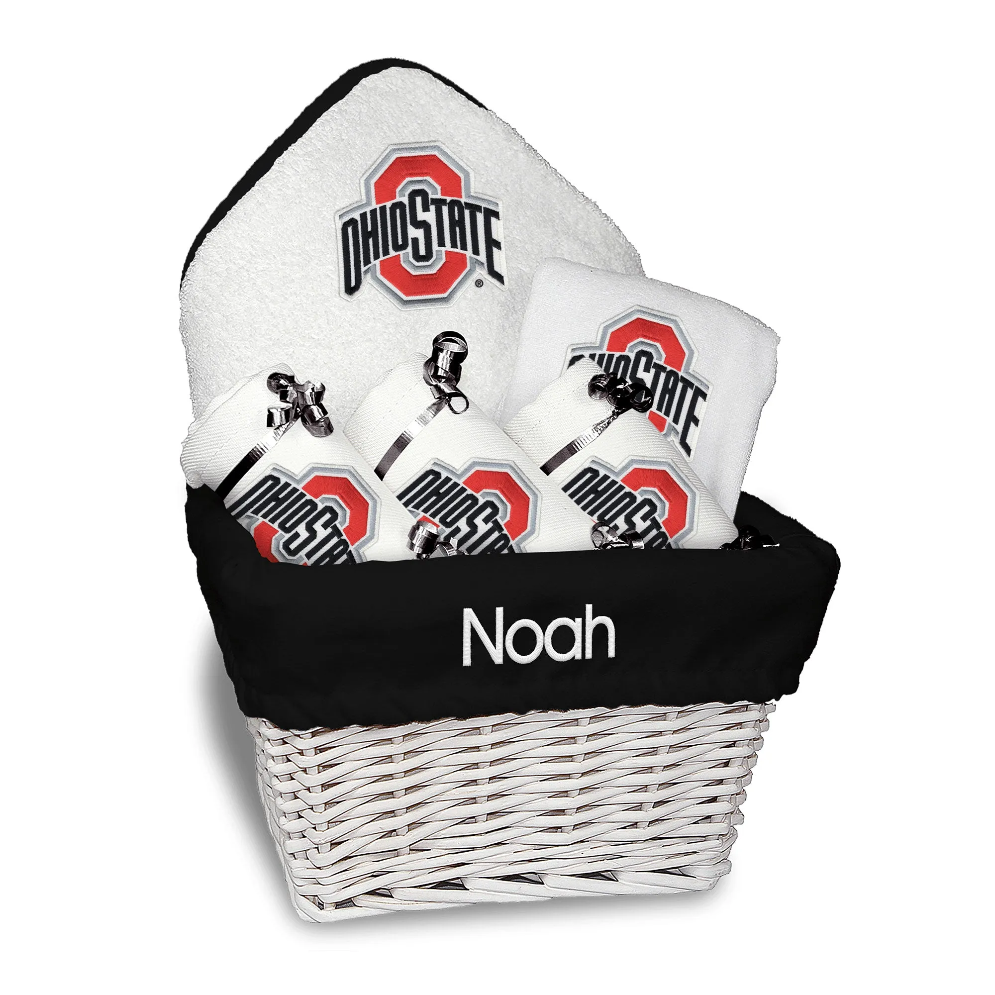 Personalized Ohio State Buckeyes Medium Basket - 6 Items