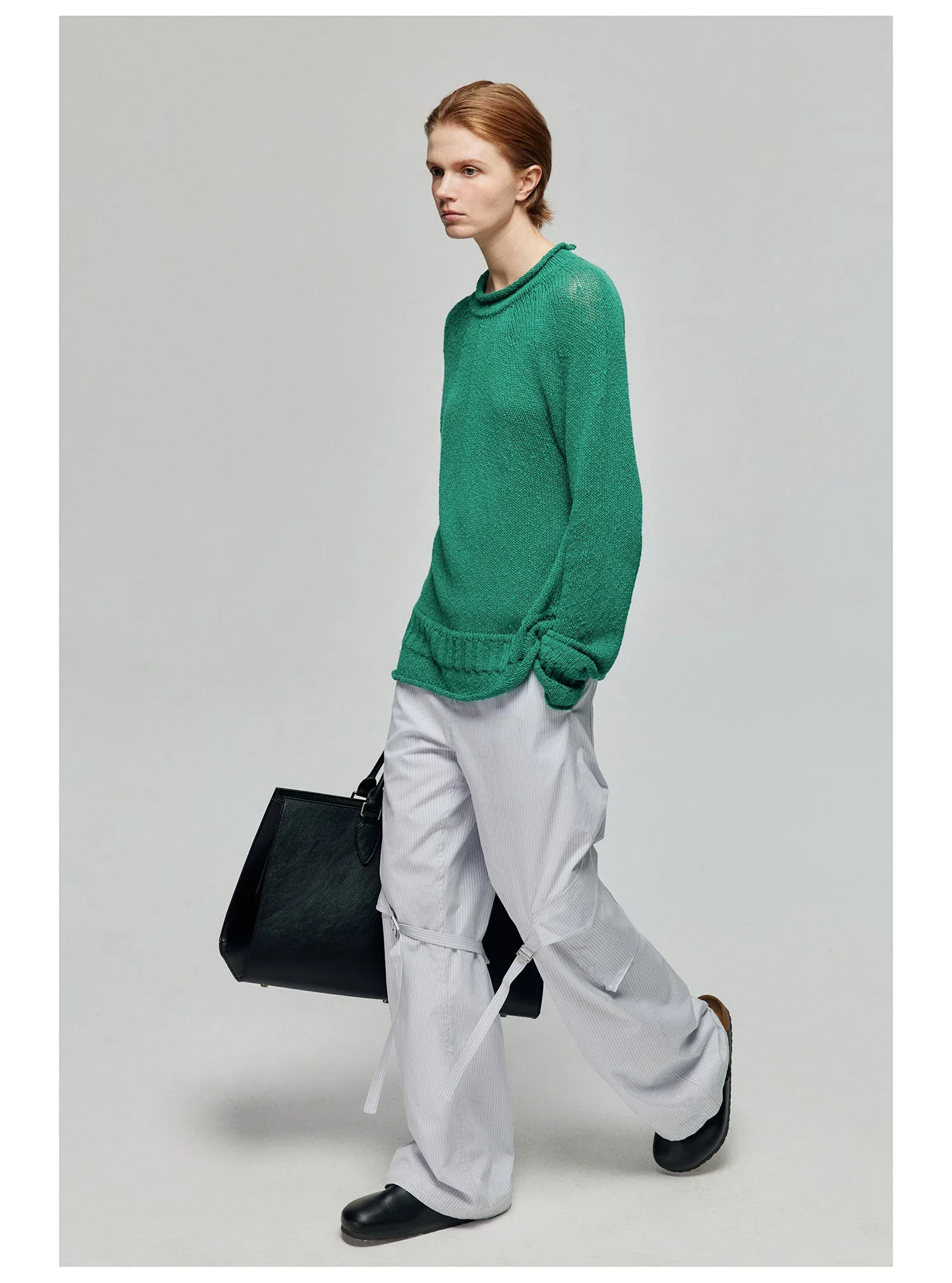 Polyester Strap Casual Pants