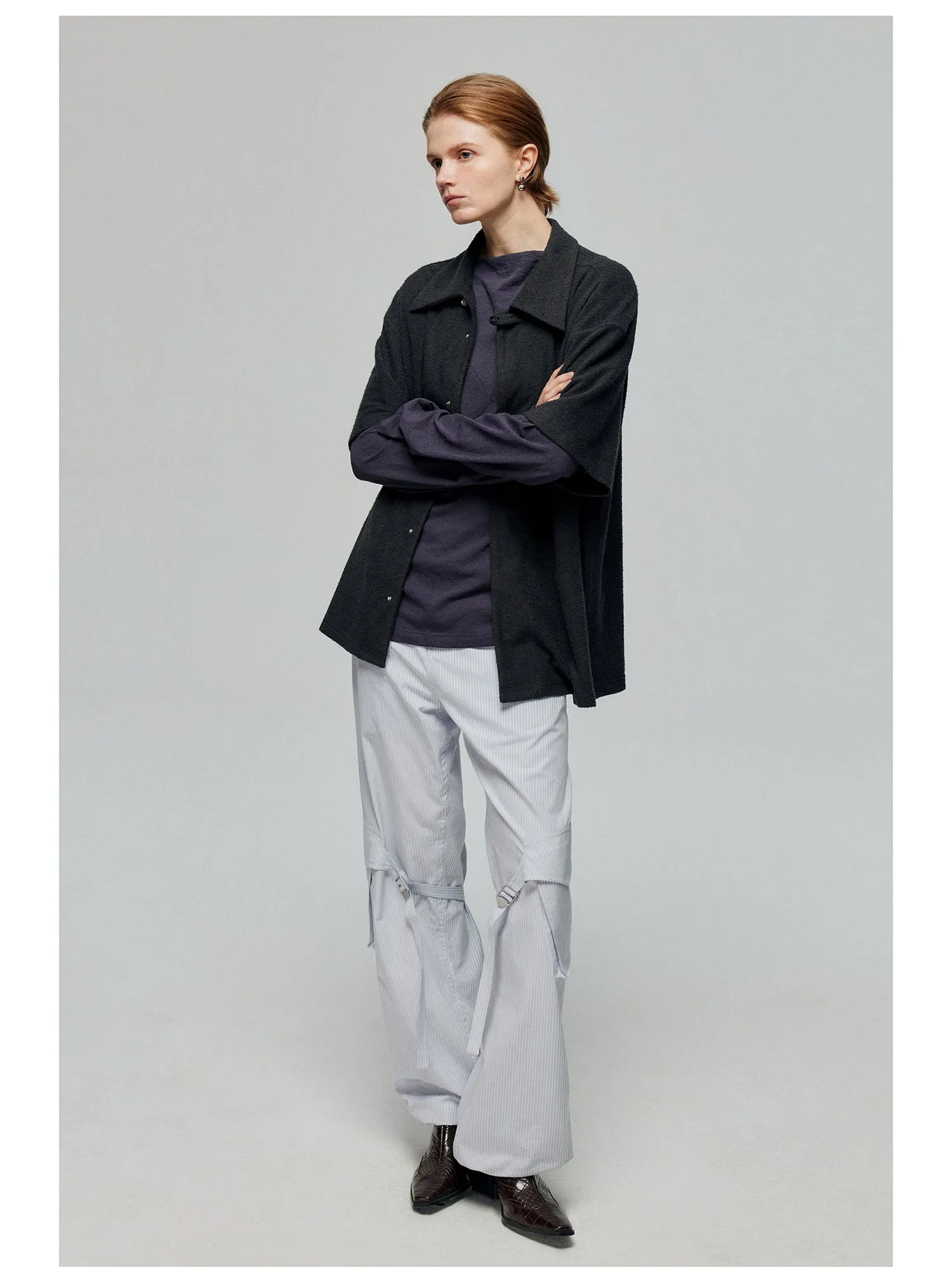 Polyester Strap Casual Pants