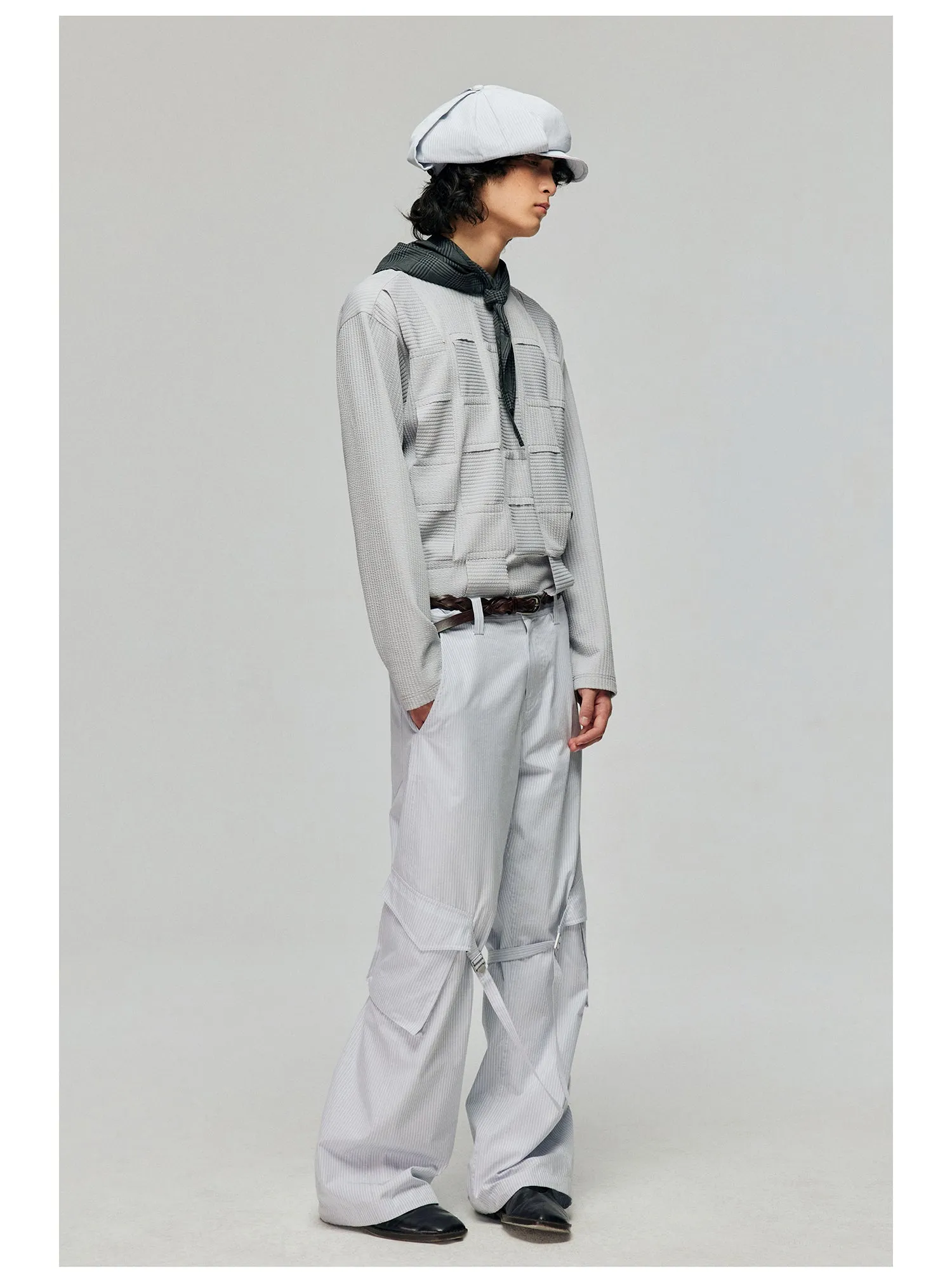 Polyester Strap Casual Pants
