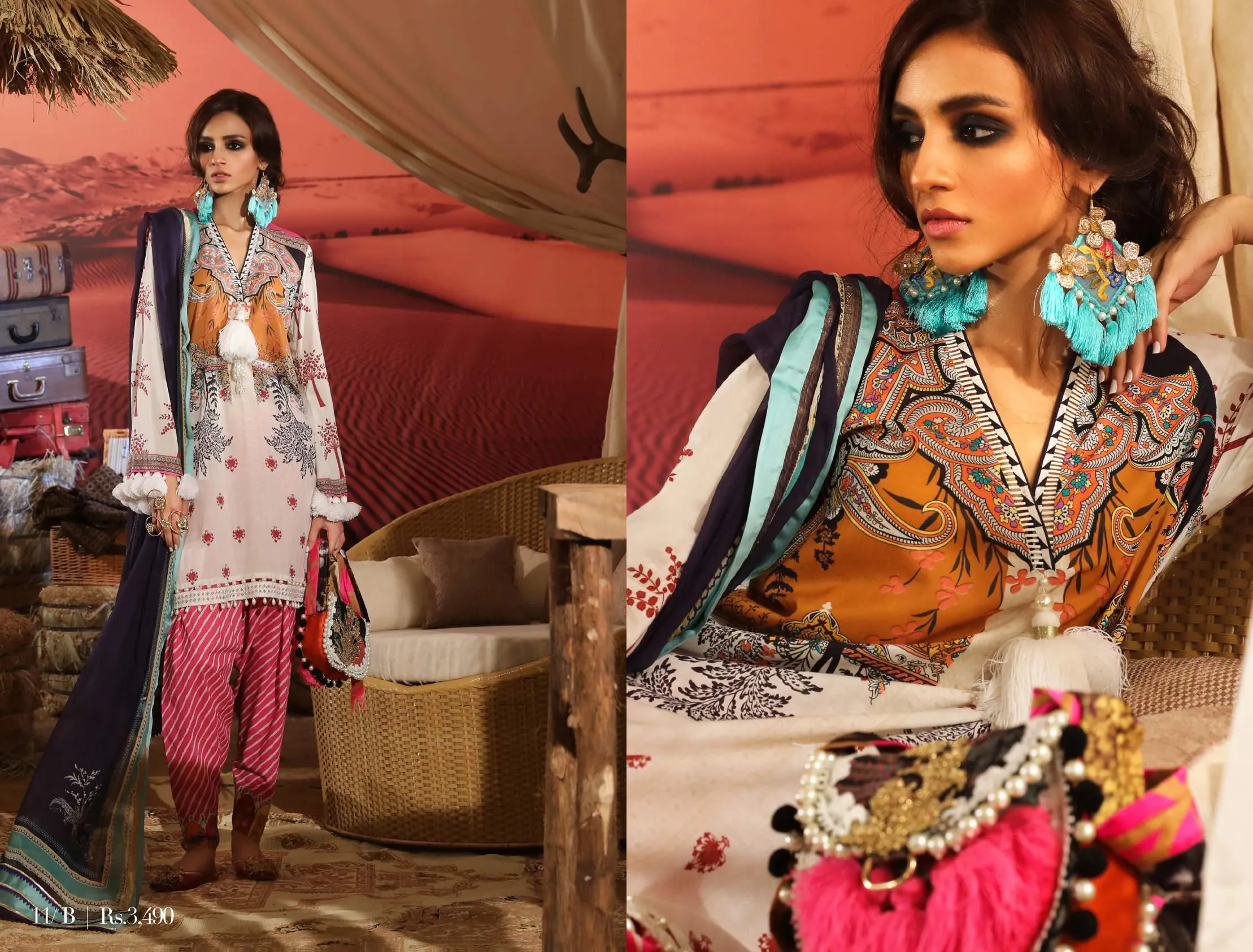 Sana Safinaz Mahay Lawn Collection 2019 – 11B