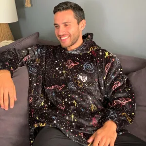 Snuggs Blanket Hoodie Black Space
