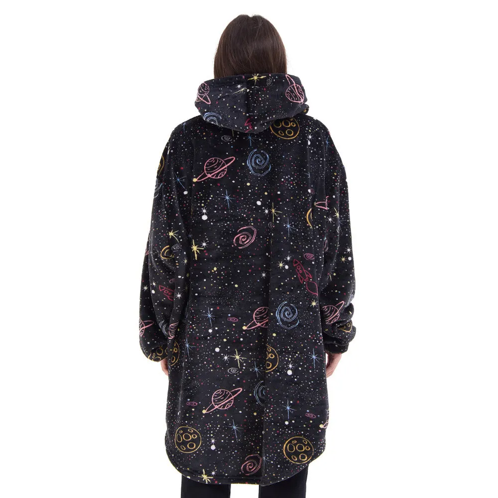 Snuggs Blanket Hoodie Black Space