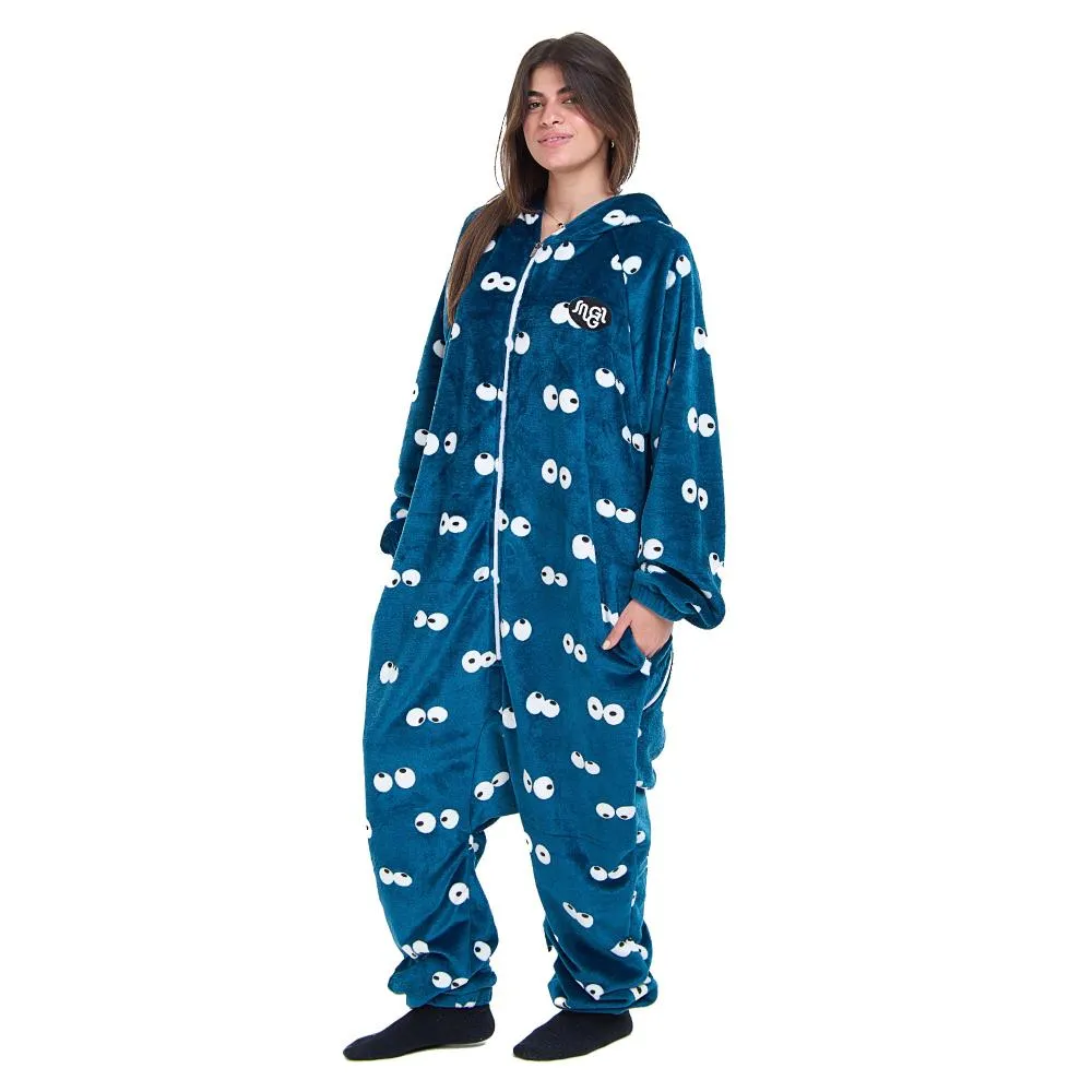 Snuggs Blanket Onesie Petroleum Eyes