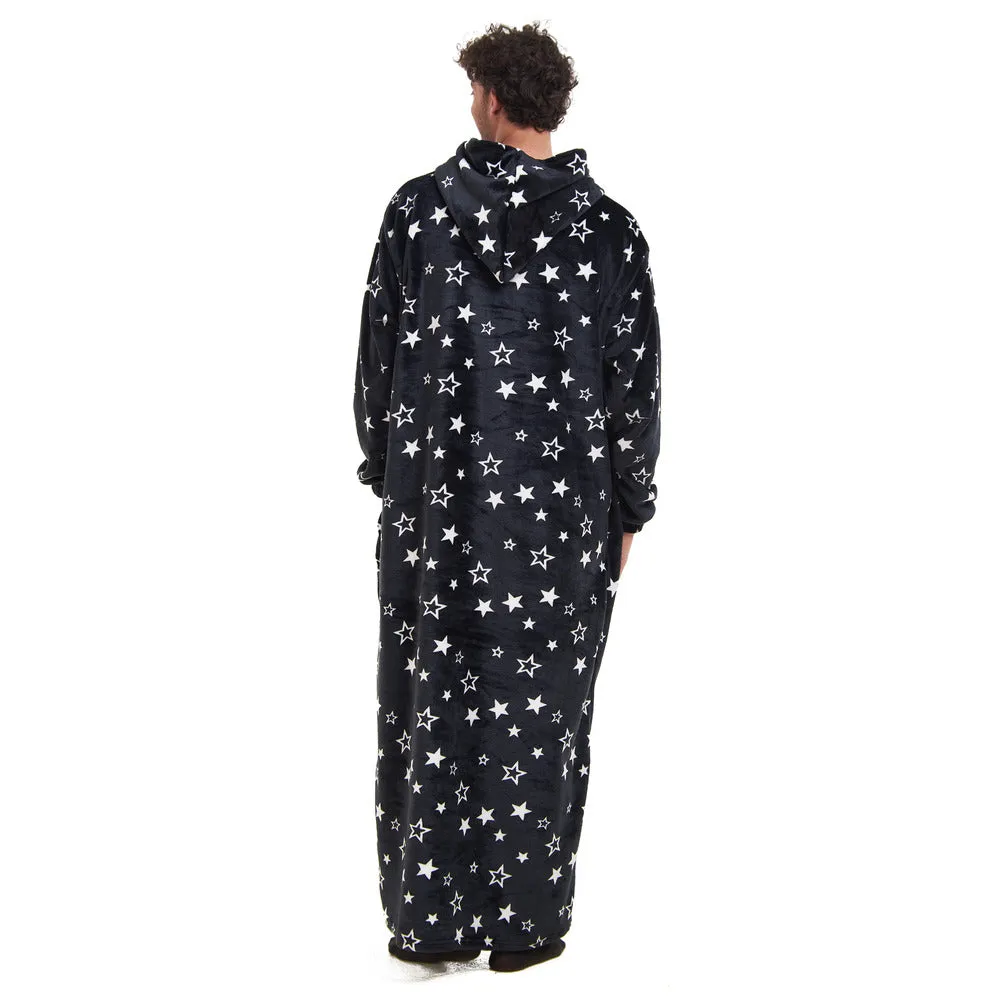 Snuggs Wearable Blanket Monk Black Stars