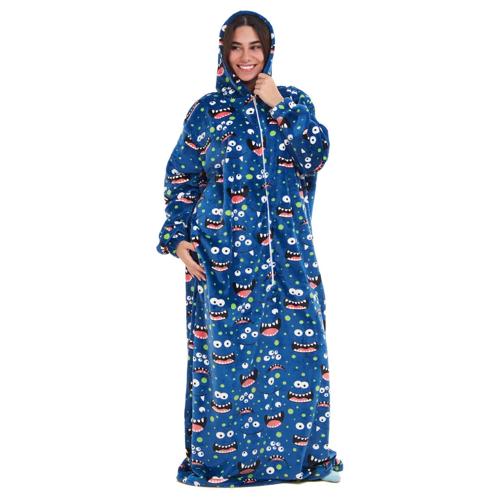 Snuggs Wearable Blanket Monk Blue monster