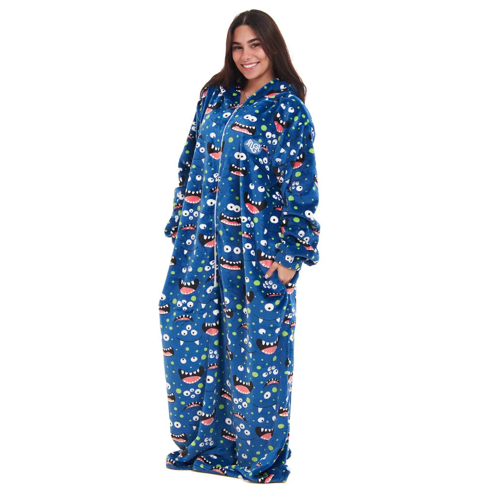 Snuggs Wearable Blanket Monk Blue monster