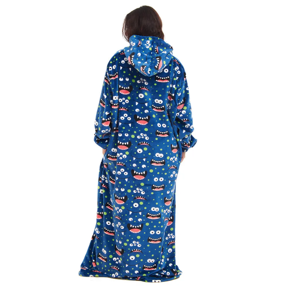 Snuggs Wearable Blanket Monk Blue monster