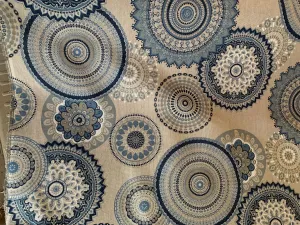 Spanish Cotton - Blue Mandala