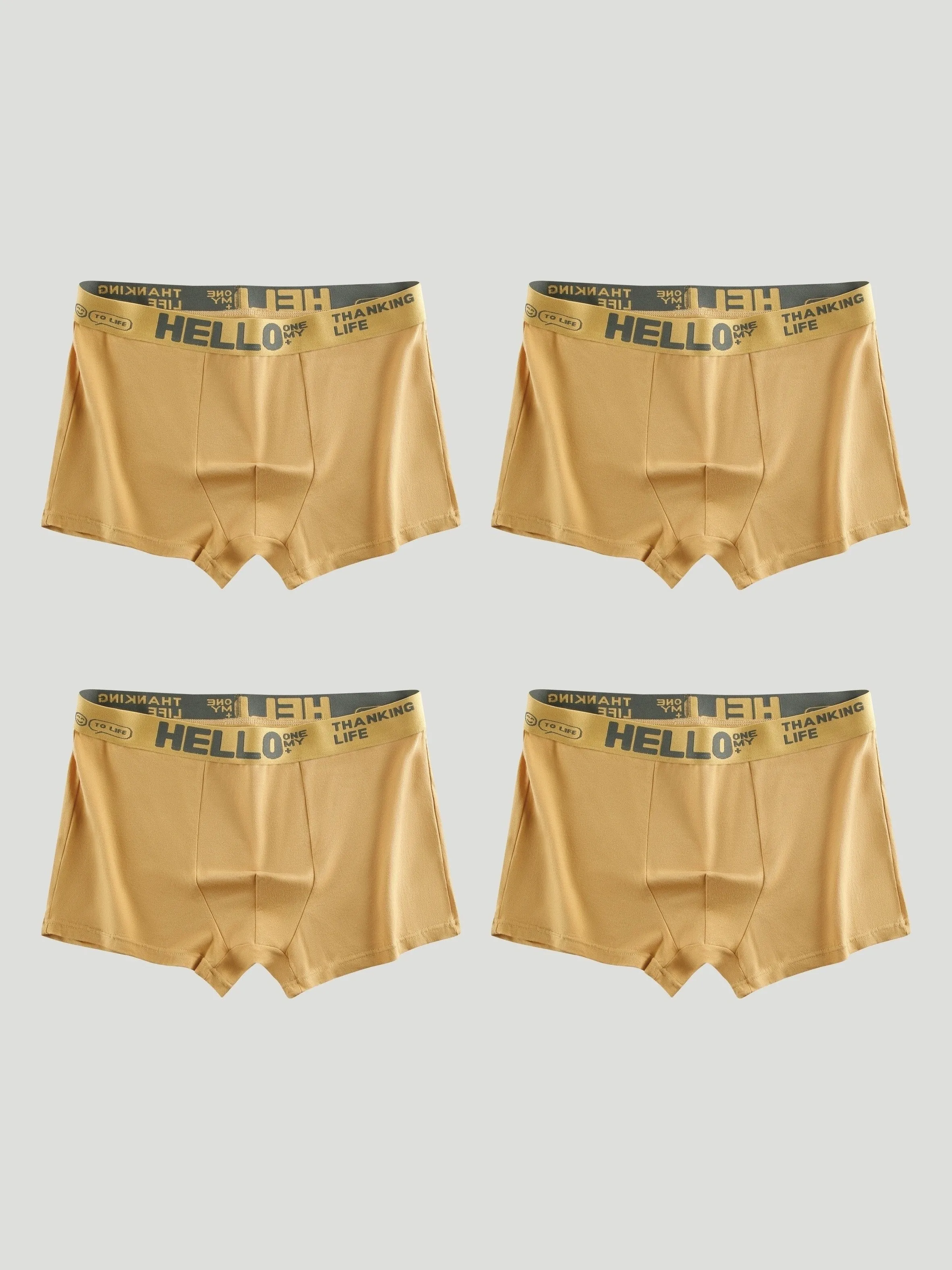 Ultimate Comfort 4Pack Mens Breathable Cotton Boxer Briefs