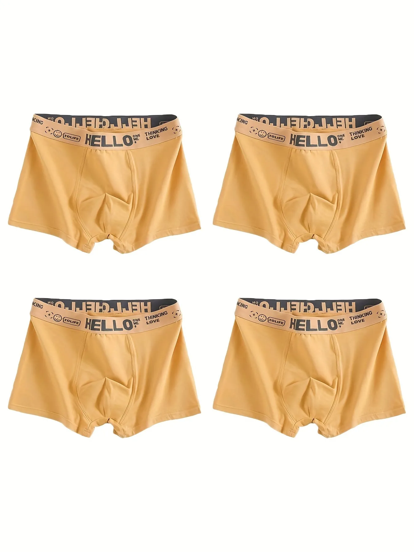 Ultimate Comfort 4Pack Mens Breathable Cotton Boxer Briefs