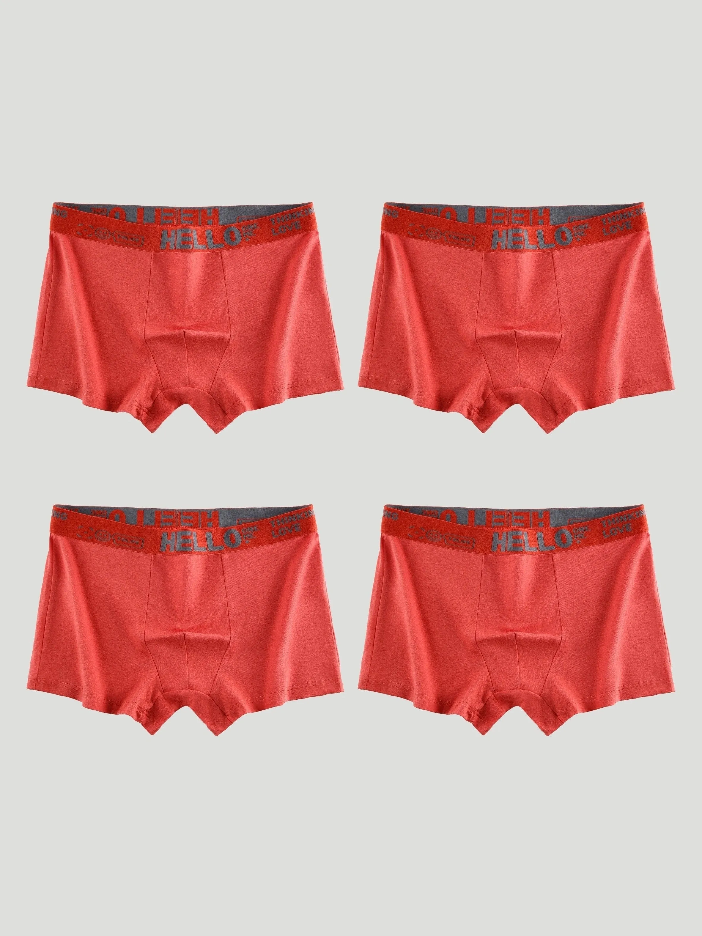 Ultimate Comfort 4Pack Mens Breathable Cotton Boxer Briefs