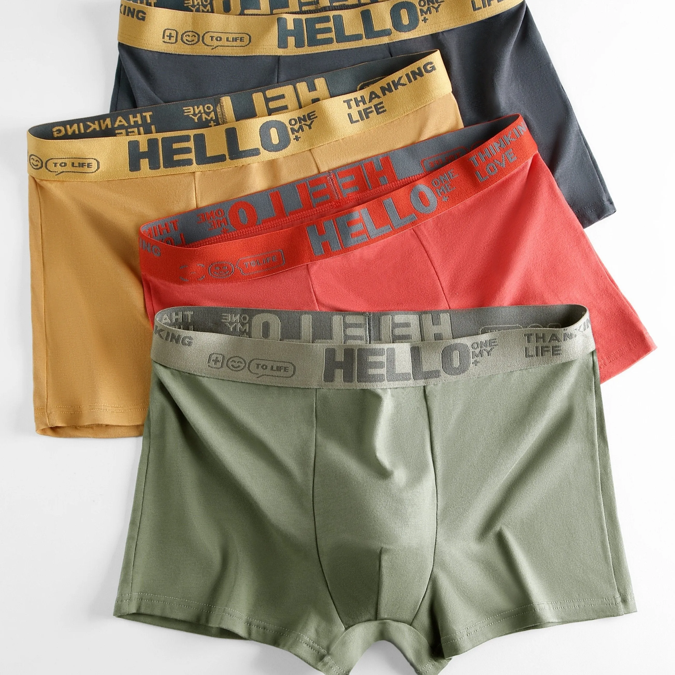 Ultimate Comfort 4Pack Mens Breathable Cotton Boxer Briefs