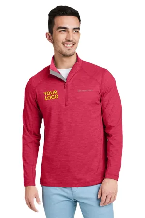 Vineyard Vines Custom Mens Sankaty Quarter-Zips, Red